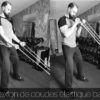 Flexion de coudes elastiques bas curl biceps