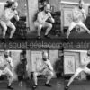 deplacement lateral mini squat cuisses fessiers exercice