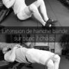 extensions de hanches bandes sur banc ou chaise