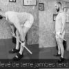 souleve de terre jambes tendues deadlift baton