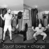 squat barre + charge