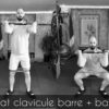 squat clav barre + bande