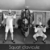 squat clav barre + charge