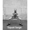 squat large adductors abductors glutes traditionel normal cuisses fessiers