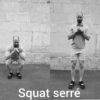 squat serré abductor adductor glutes traditionel normal cuisses fessiers